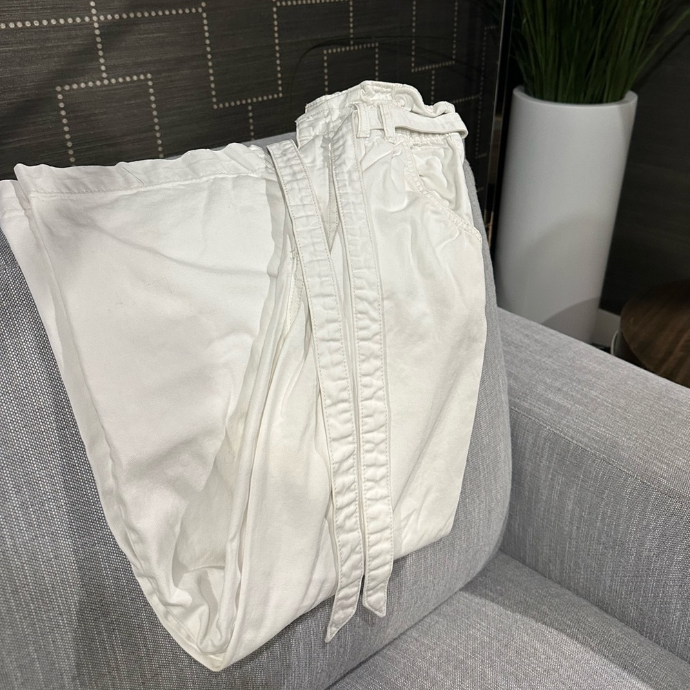 White Drawstring Pants - image 3